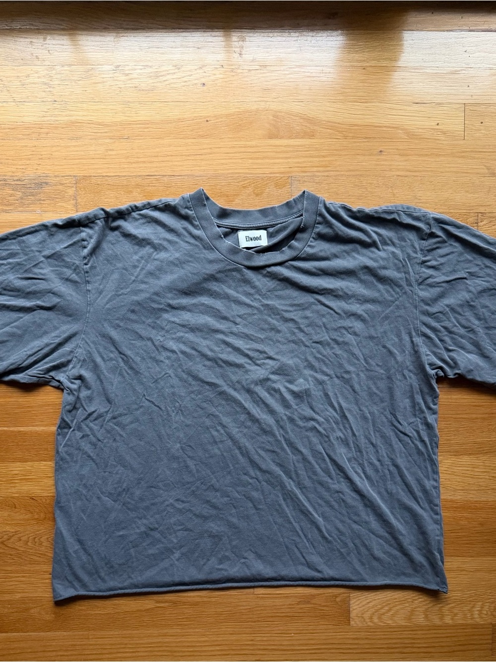 Elwood Charcoal Gray Oversized T-Shirt - Size XL